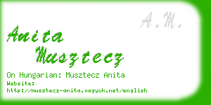 anita musztecz business card